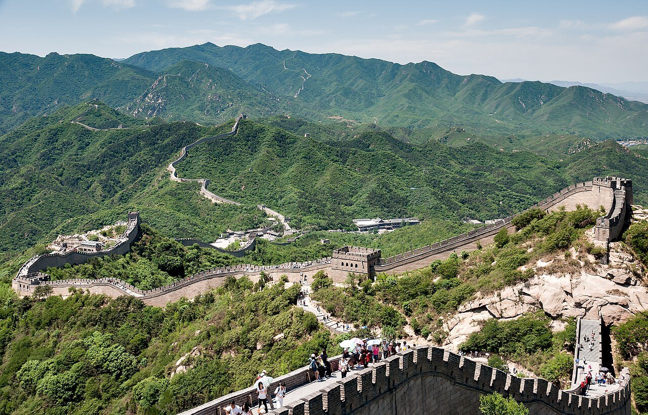Badaling Great Wall stone fortifications winding across northern mountain ridges