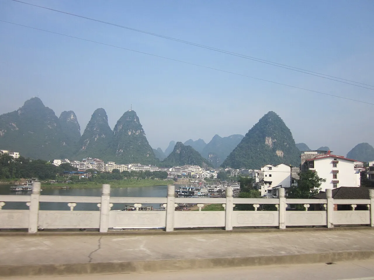 Emerald karst mountains along the Li River in Guilin and Yangshuo, China
