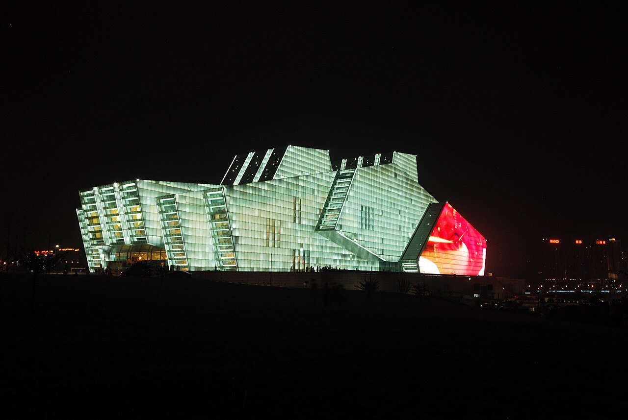 Area photo: Jiangbeizui modern riverfront promenade overlooking Jialing River near Regent Chongqing