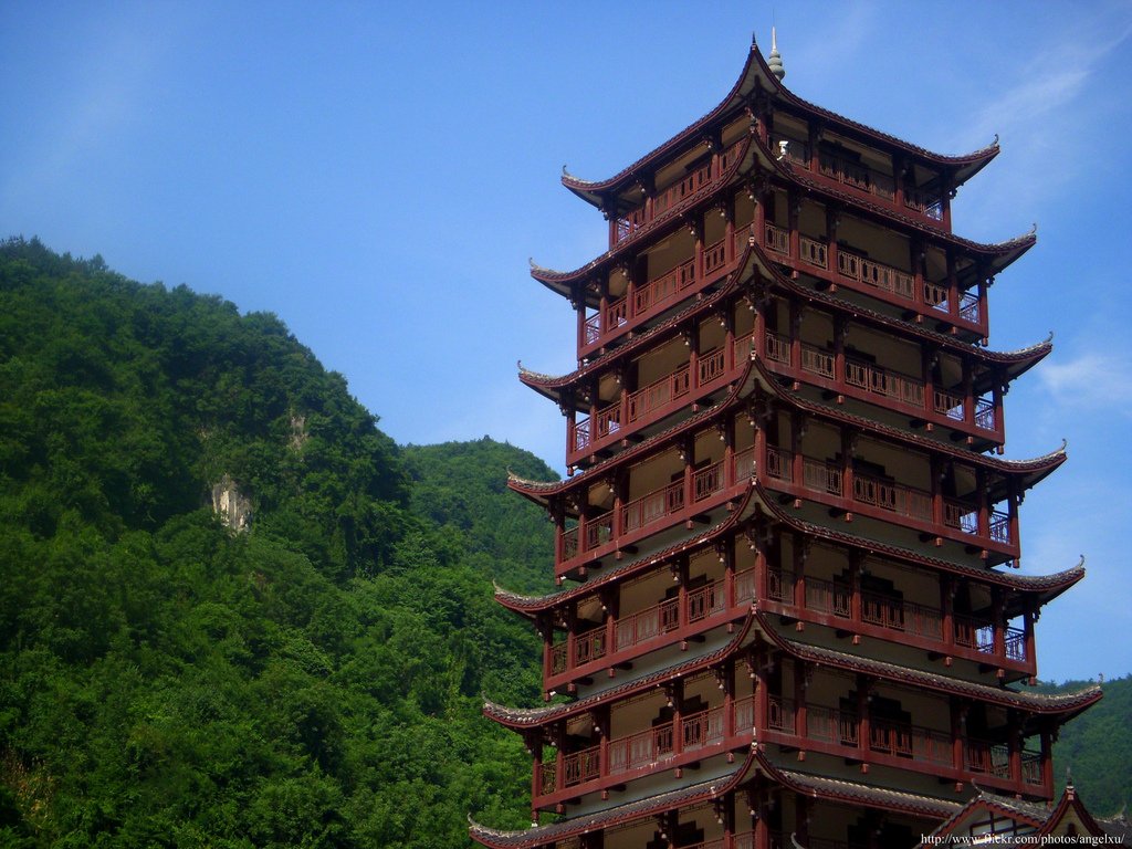 Area photo: Wulingyuan scenic entrance gateway and forested valley near Pullman Zhangjiajie